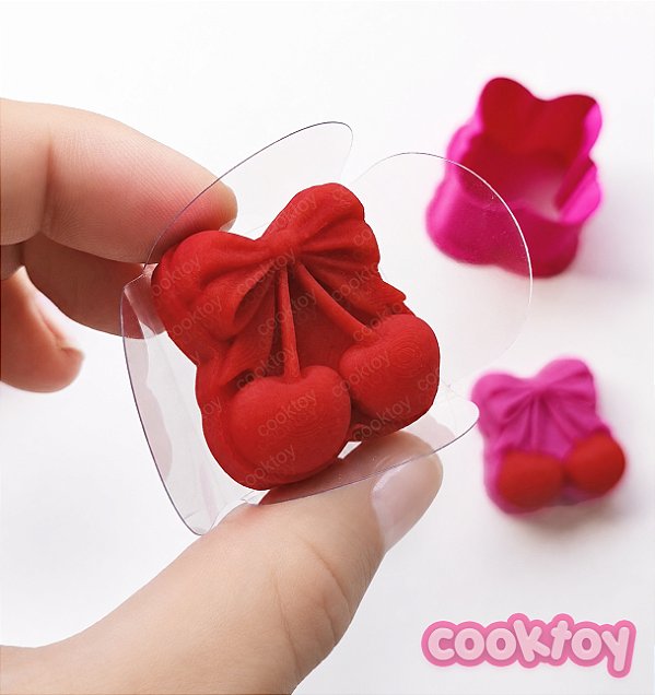 Cerejas com Laço | Modelador Ejetor para Brigadeiro Personalizado
