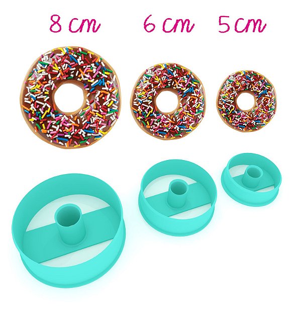 KIT CORTADOR DONUT'S 8, 6, 5 cm