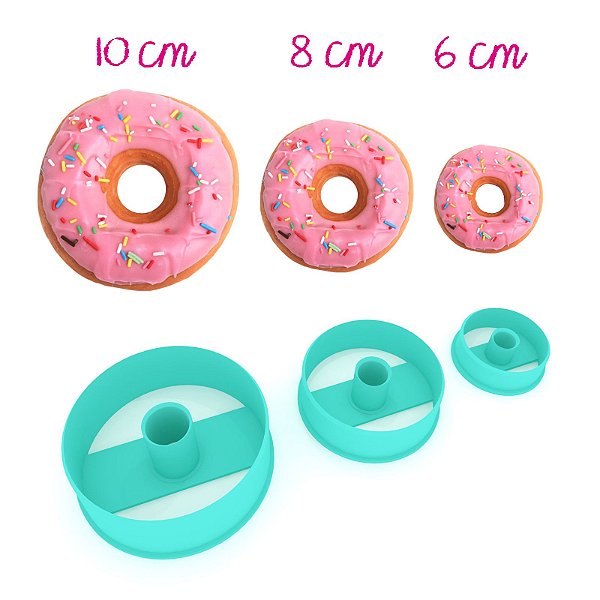 KIT CORTADOR DONUT'S 10, 8, 6 cm