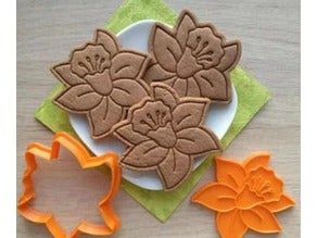 Flor Narciso | Cortador + Carimbo de Biscoito