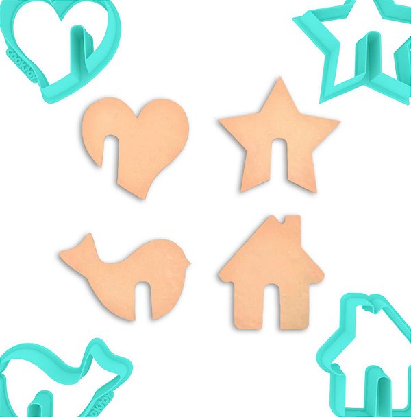 Kit Cortadores de Biscoitos para Borda de Caneca 5 cm