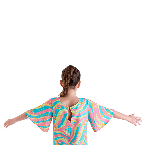 Vestido Infantil Estrela Cadente