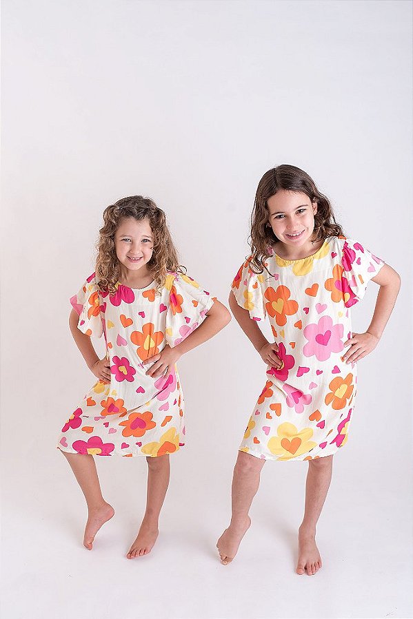 Vestido Infantil Folharte