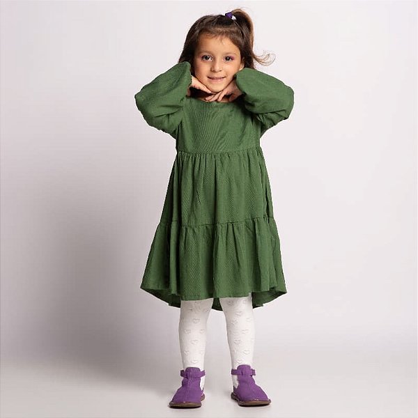 Vestido verde militar