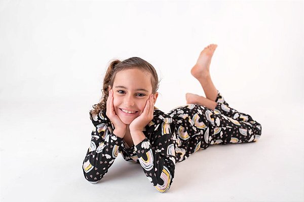 Pijama Infantil Menina Arco Iris