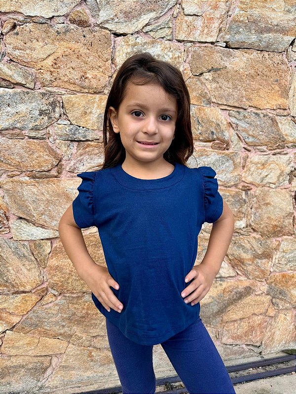 Blusa Babado Manga Curta MR