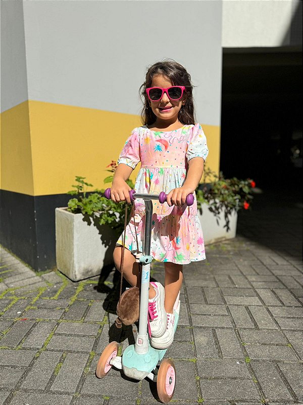 Vestido Laís Via Láctea Colorida