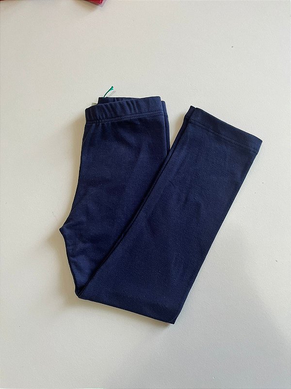 Legging Infantil Menina Algodão Azul Marinho
