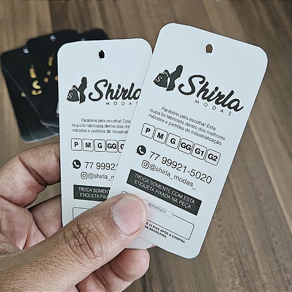 Etiquetas / Tags Para loja de Roupas