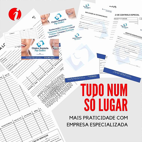 Kit Papelaria Consultório de Odontologia