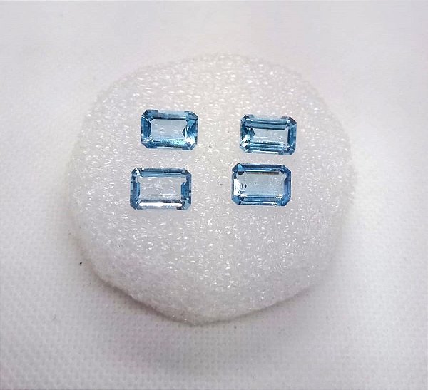 Topázio Azul Retangular 7x10 mm