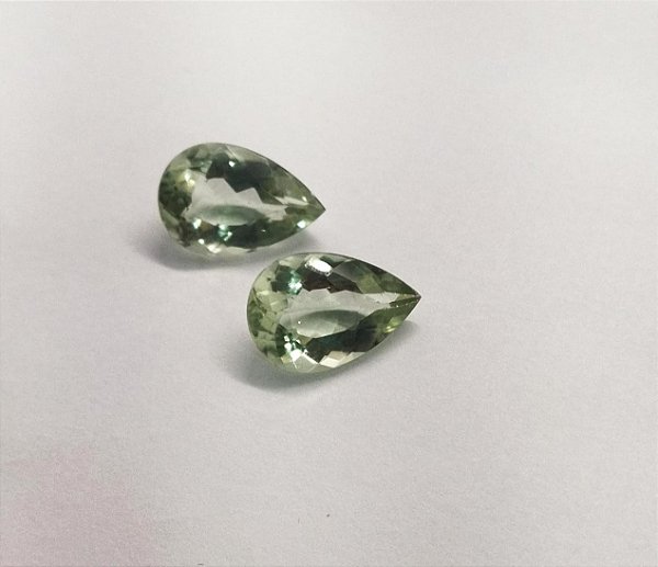 Prasiolita Gota Par 13x19mm