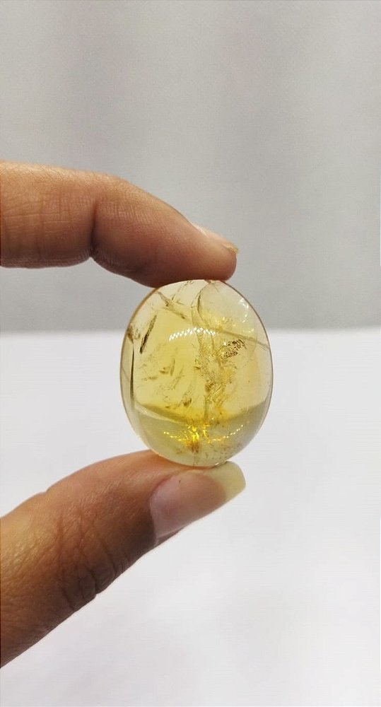Citrino Oval Cabochão 30x24mm