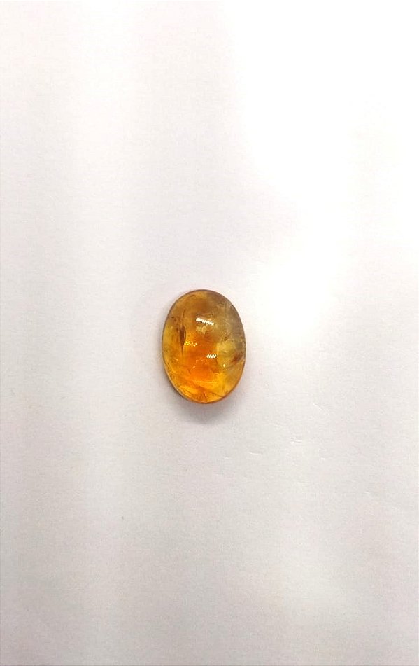 Citrino Oval Cabochão 22x16mm