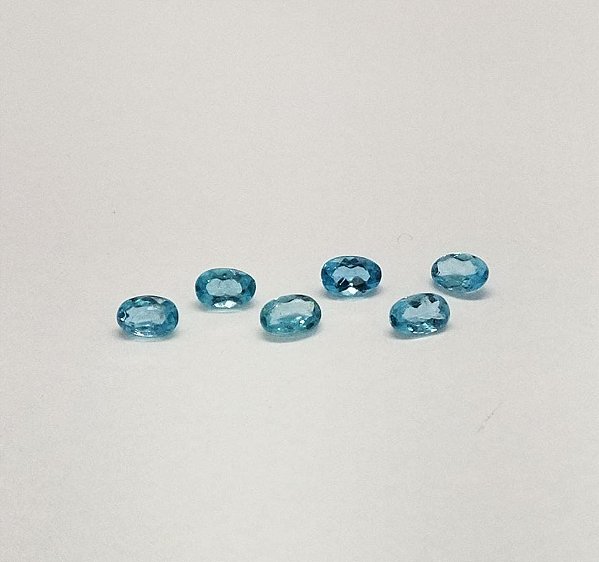 Apatita Facetada Oval 6 Pedras