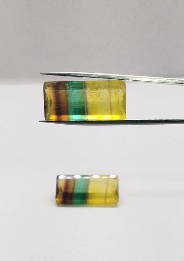Fluorita Retangular Par 14x29mm