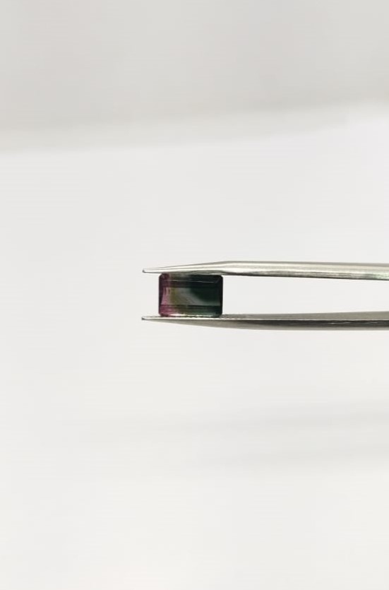 Turmalina Bicolor Retangular 6x9mm