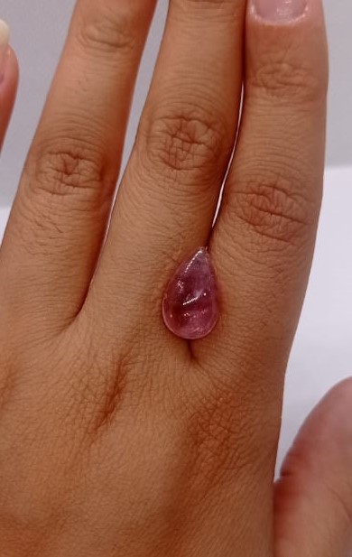 Turmalina Cabochão Gota 9,5x16mm