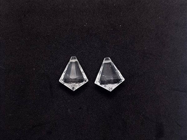 Quartzo Diverso Cristal Par Furado 18x21mm