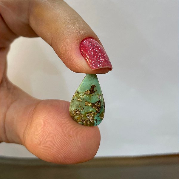 Turquesa Azul Gota 14x24 mm