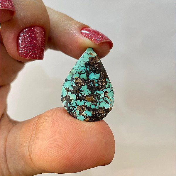 Turquesa Azul Gota 19x29 mm