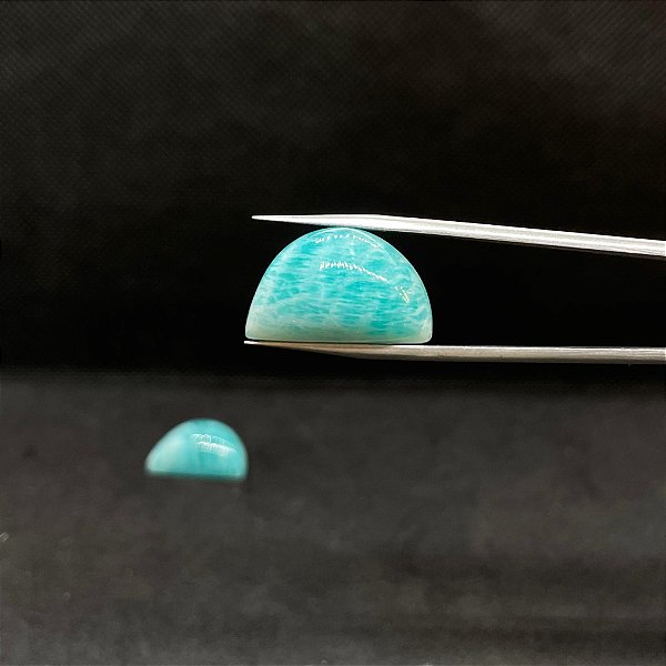 Amazonita Cabochão Forma Livre Par 15x23