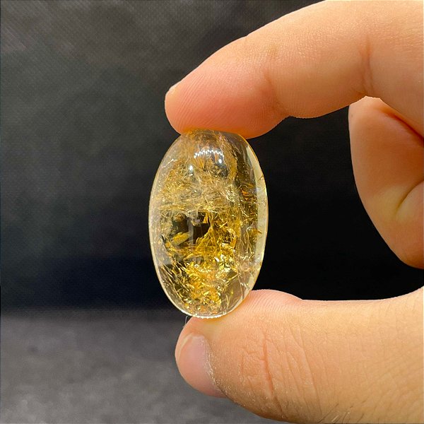 Citrino Oval Cabochão 36x22,5