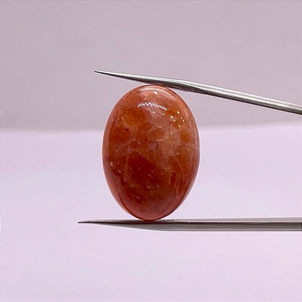 Calcita Laranja Cabochão Oval 23,5x17