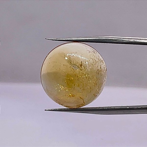 Citrino Redondo Cabochão 17mm
