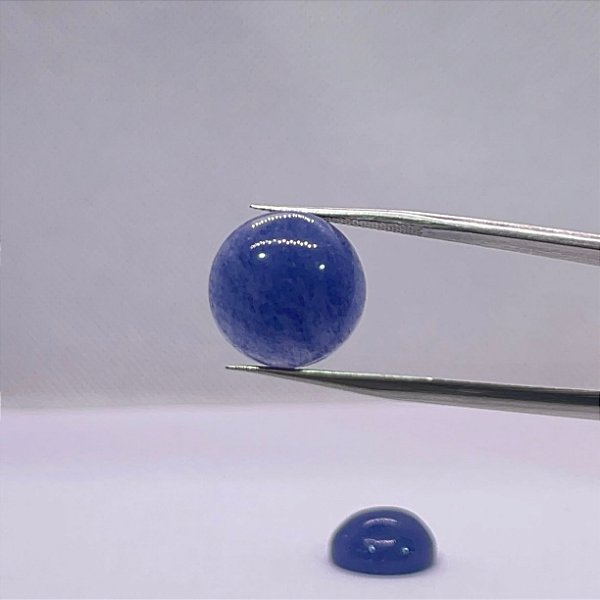 Quartzo Diverso Azul Cabochão Redondo Par 15mm
