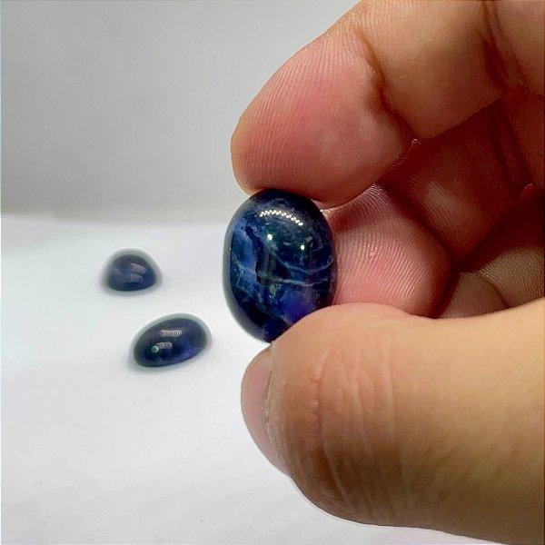 Sodalita Cabochão Oval Trio