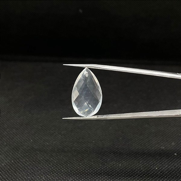 Quartzo Diverso Cristal Facetado Furado