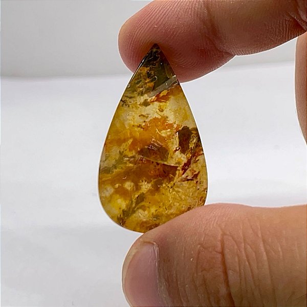 Quartzo Diverso Dendrita Cabochão Lapidação Espelho Gota