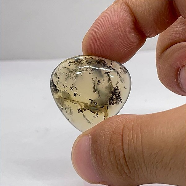 Quartzo Diverso Dendrita Cabochão Coração
