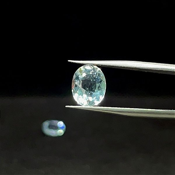 Água Marinha Facetada Oval Par 8x10mm