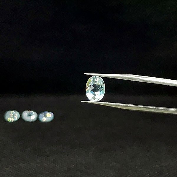 Água Marinha 6x8mm Oval Lote 4 Pedras