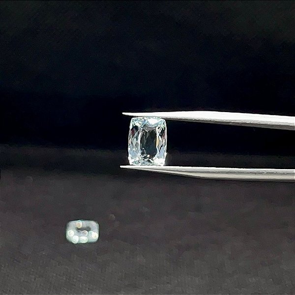Água Marinha Facetada Retangular Par 7x9mm