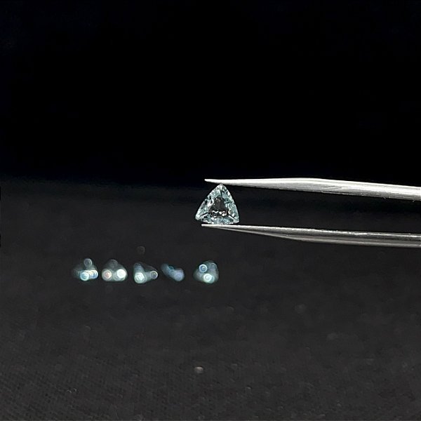 Água Marinha Facetada Trilhon Lote 6 Pedras 6mm