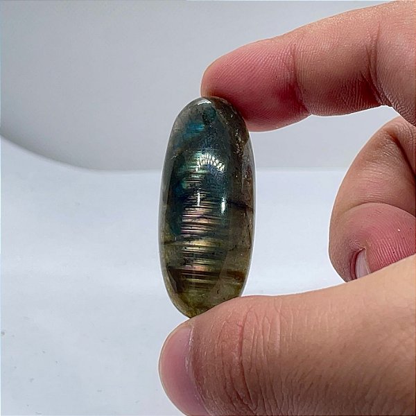 Labradorita Cabochão Oval Alongado