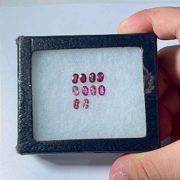 Turmalina Rosa Oval 4x6 mm Degradê