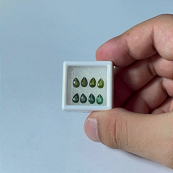 Turmalina Verde Gota 4x6 Degradê