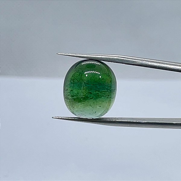 Turmalina Verde Cabochão Oval  13x15