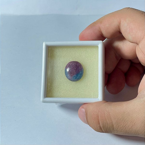 Turmalina oval Cabochão Paraíba 15x17mm