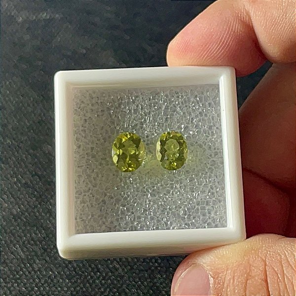 Berilo Facetado Oval Par 7x9mm