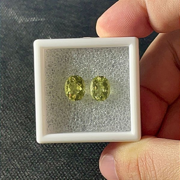Berilo Facetado Oval Par 8x10mm