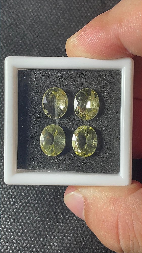 Berilo Oval 8x10 Lote 4 Pedras