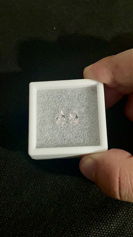 Morganita Facetada Gota Par 5x9