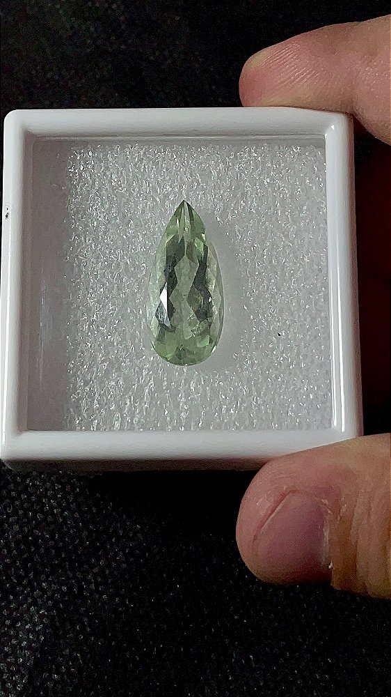 Prasiolita Facetada Gota 11x23,5
