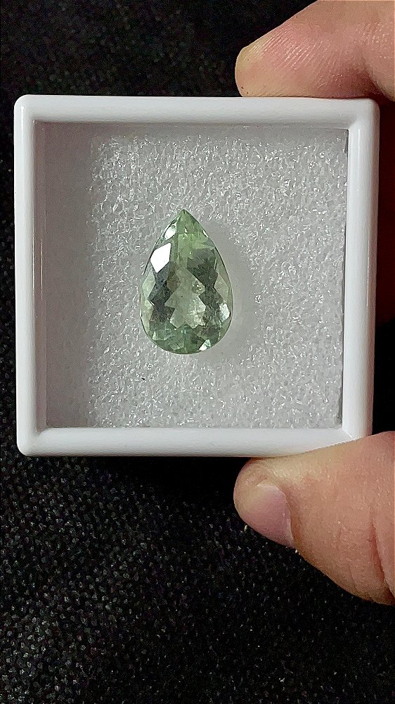 Prasiolita Facetada Gota 13x20