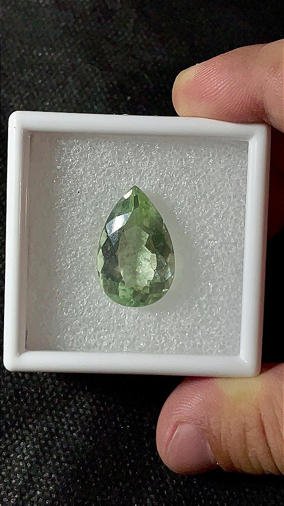 Prasiolita Facetada Gota 15x23,5